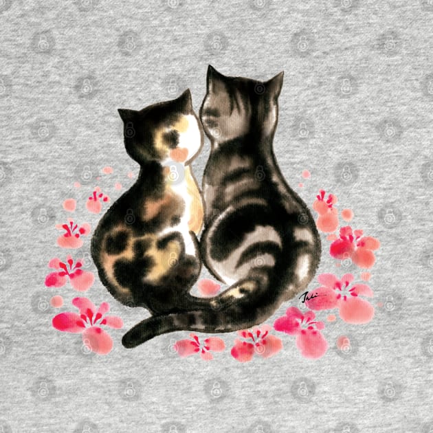 Cats couple by juliewu
